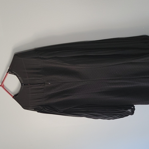 Gabby Skye Black Ballon Sleeve Sheath Dress Sz 8 - Picture 5 of 9